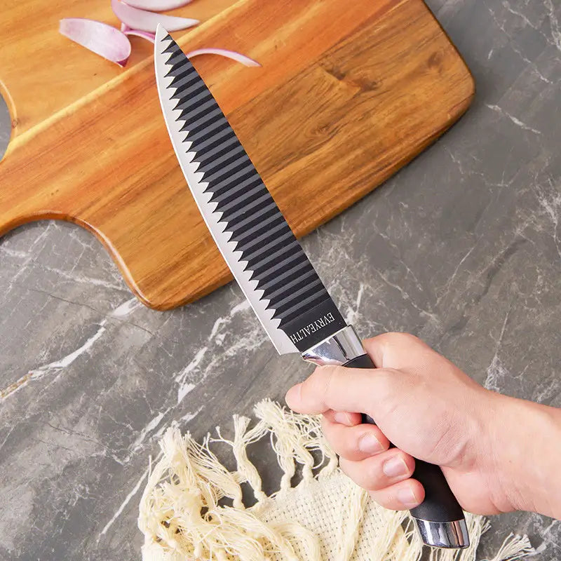 Kit de Facas Pretas com 6 Itens